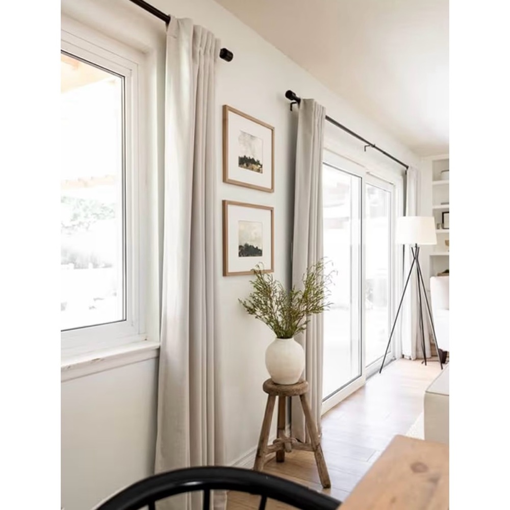 Elegant Cream Curtains - Picture 4 of 6